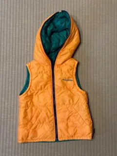 Moujonjon フード付き中綿ベスト（リバーシブル）