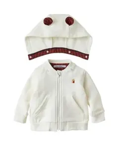 【現行品】familiar くま耳　パーカー 90