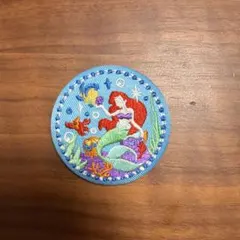【新品】ディズニー　刺繍缶バッチ　アリエル