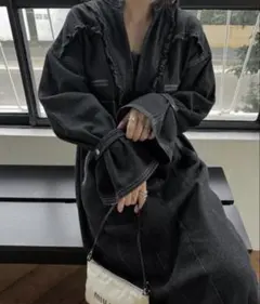 willfully ブラック　デニム　ワンピース　ドレス