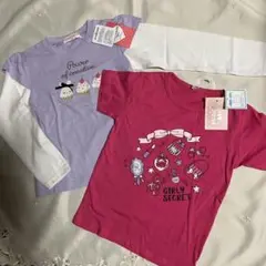 カットソー　2枚　トップス　女の子　Tシャツ　女の子