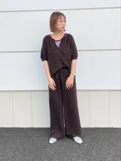 リネンブレンドイージーパンツ　UNIQLO