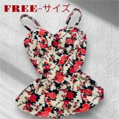 花柄キャミソール（FREE/Sサイズ） 夏と春のコーディネートにおすすめです。