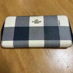 COACH Medium Corner ギンガムチェック 財布 - メルカリ