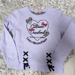 150 メゾピアノmezzopiano薄紫トレーナー