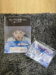 一番くじエヴァンゲリオン　クリアファイル、サコッシュセット、碇シンジ、初号機