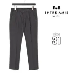 新品 定価2.5万円 entre amis コットンチノ グレー 31