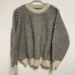 link ヘリンボーンニット