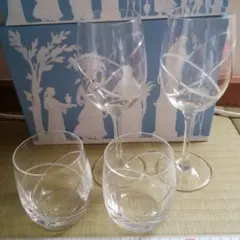 ウェッジウッド プロミシス ワイン グラス４客セット ペアグラスセット