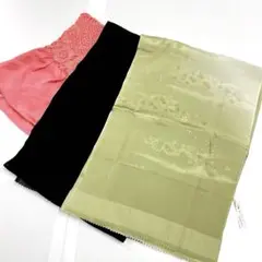 帯揚げ まとめ売り① 夏用 絽 総絞り 花模様 菖蒲 梅花 着物 081ty 