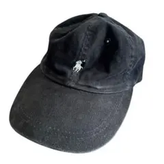 ラルフローレン キャップ usa製 ブラック フェード