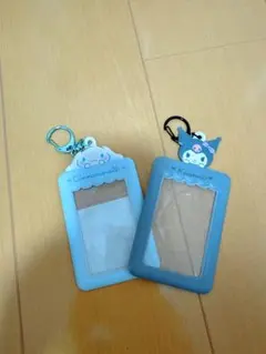 シナモン・クロミちゃんカードケースインスタントフォトキーホルダー　トレカケース