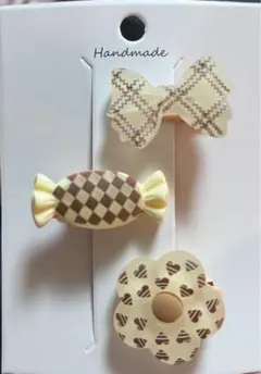 前髪クリップ　ヘアピン  ホイップ　ホイップデコ　ホイップヘアピン