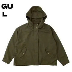 GU ジーユー マウンテンパーカー L オリーブ グリーン レディース 撥水