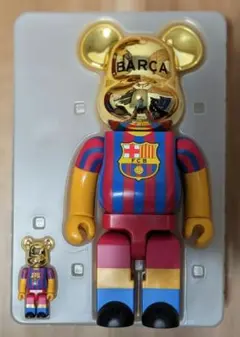 BE@RBRICK ベアブリック FCバルセロナ 100% & 400%セット - メルカリ