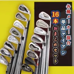 各種メーカー混合　単品 アイアンセット　16本 メンズ ゴルフクラブセット