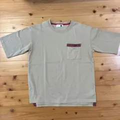 LOGOS 半袖Tシャツ ベージュ Mサイズ ポケット付きのサムネイル