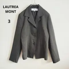 LAUTREAMONT テーラードジャケット ダークグレー 無地 フォーマル