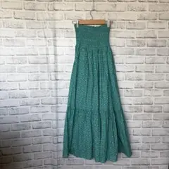 ZARA ザラ ウエストシャーリングロングスカート グリーン系 XSのサムネイル