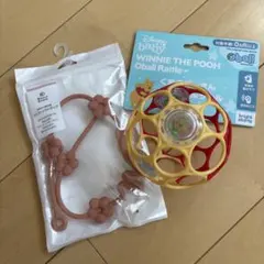kさん専用Disney Baby Oball Rattle & ストラップセットのサムネイル