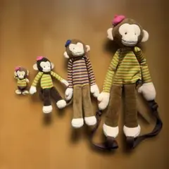 サンレモン ピクニックワールド モンキーズ サル ぬいぐるみ　レトロ　希少　お猿のサムネイル