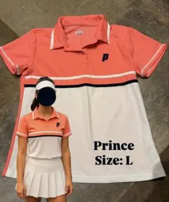 Prince ポロシャツ L ピンク テニスウェア スポーツウェア ピッタリめ