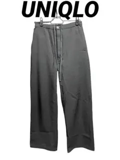 UNIQLO ユニクロ レディース ボトム シンプル ストレート ブラック S