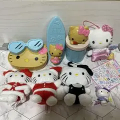 当時物 ハローキティ ダニエル ソリ 雪あそび 冬 ぬいぐるみ セット
