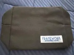 未使用品　FRAMEWORK 倉敷帆布ポーチ
