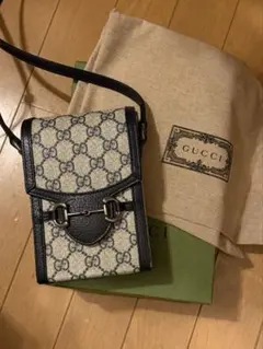 GUCCI ホースビット1955 GGキャンバス ショルダーバッグ