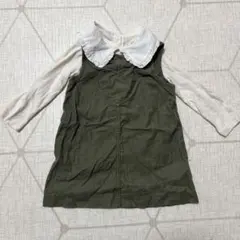 GAP ジャンバースカートと白い長袖トップスセット