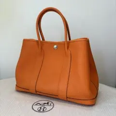 極美品 未使用 HERMES ガーデンパーティ TPM ネゴンダ オレンジのサムネイル