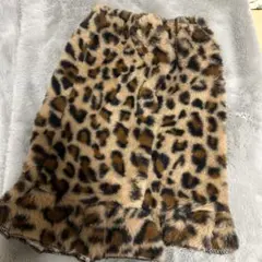 ヒョウ柄ファーレッグウォーマー