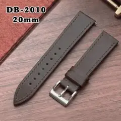 【新品】時計バンド 高級本革 レザー 腕時計ベルト 20mm DB-2010dのサムネイル