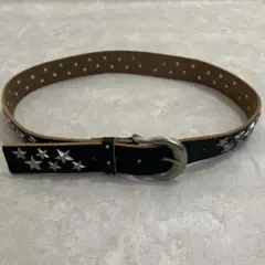 archive star studs lether belt black