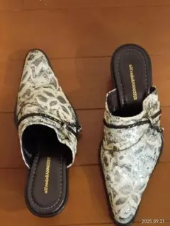 アルフレッド バニスター ジャカード レース ミュール
