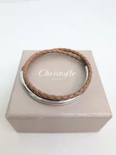 クリストフル ディオ·コンプリース レザーブレスレット SV925 - メルカリ