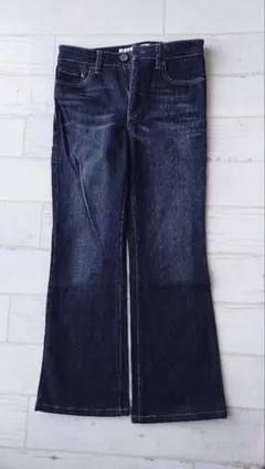 ユニクロ〜 ストレッチデニムパンツ〜ブラック