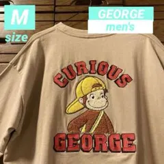 おさるのジョージ♡Tシャツ♡オーバーサイズ♡サガラ刺繍♡アメコミ♡