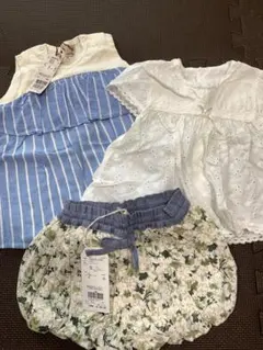 ナルミヤ　キムラタン　赤ちゃんの城　トップス　パンツ　ロンパース　80 セット