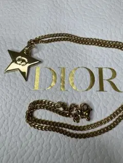 【限定】Christian Dior スター チャーム &ネックレス チェーン