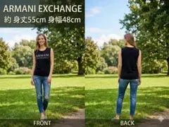 ARMANI EXCHANGE ノースリーブ トップス ブラックのサムネイル