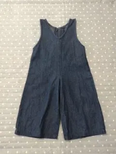 フタフタ デニムサロペット 80 女の子 リボン付き 可愛い おしゃれ