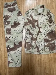 チョコチップデザートカモジャケット &新品カーゴパンツ セットアップ