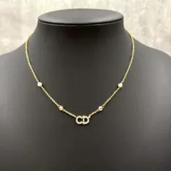 現行✨美品 DIOR PETIT CD ダブルネックレス スター×ラインストーン