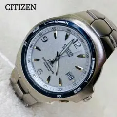 美品 CITIZENメンズ腕時計アヴェール ホワイト純白マルチ