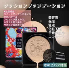 ファンデーションクリーム BB ョンファンコンシーラーキノコ頭パフ付き