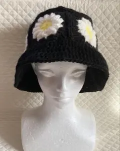 クラッシャーハット　クロシェハット　ビーニー　バケットハット　かぎ針編み
