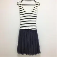 No.12　FRAY I.D ワンピース ネイビー/ホワイト サイズ0