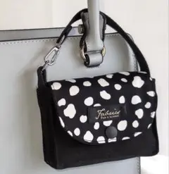 ハンドメイド エコバッグ入れ ポーチ ダルメシアンブラック【2】